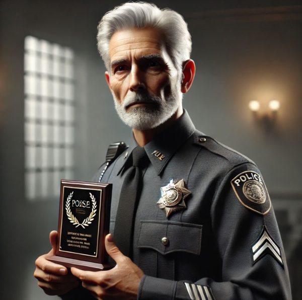 retirement plaque for police officer